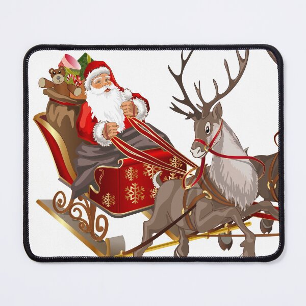 Item preview, Santa Claus Reindeer sleigh, Santa sleigh, Reindeer antlers, Christmas decorations, deer, prnt. designed and sold by Senior-Kuzmin.