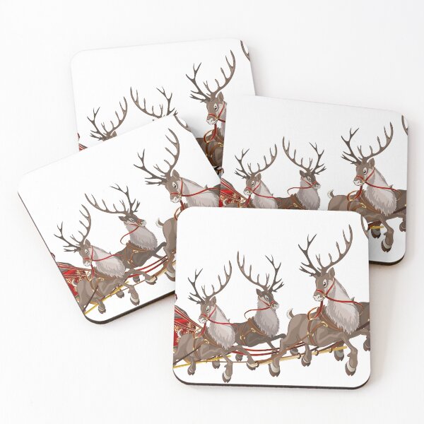 Item preview, Santa Claus Reindeer sleigh, Santa sleigh, Reindeer antlers, Christmas decorations, deer, prnt. designed and sold by Senior-Kuzmin.