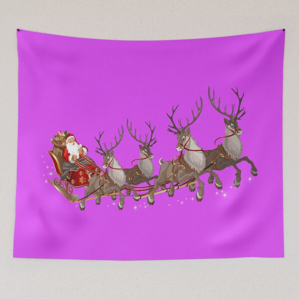 Item preview, Santa Claus Reindeer sleigh, Santa sleigh, Reindeer antlers, Christmas decorations, deer, prnt. designed and sold by Senior-Kuzmin.