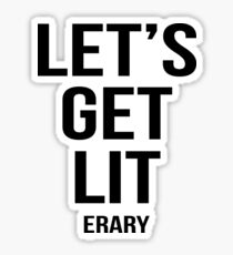 Let's get lit erary Sticker