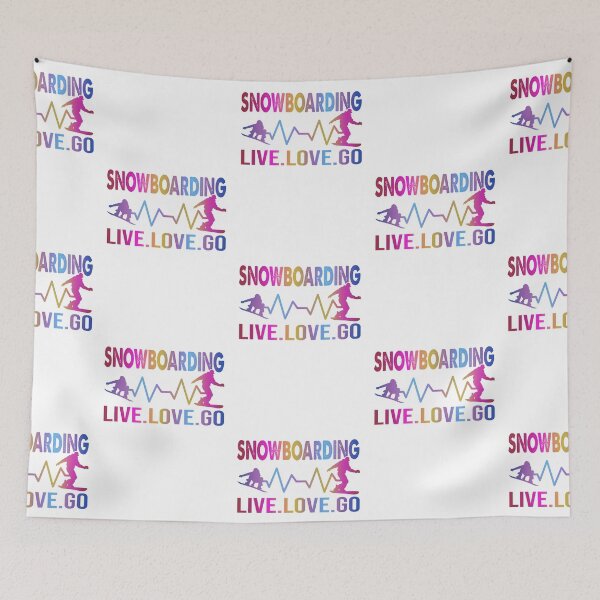 Item preview, Snowboarding Live Love Art  designed and sold by JaskolArt.