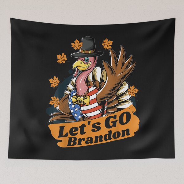 Item preview, Thanksgiving Brandon Lets Go Brandon Joe Biden T-Shirt designed and sold by Blank-Branson.