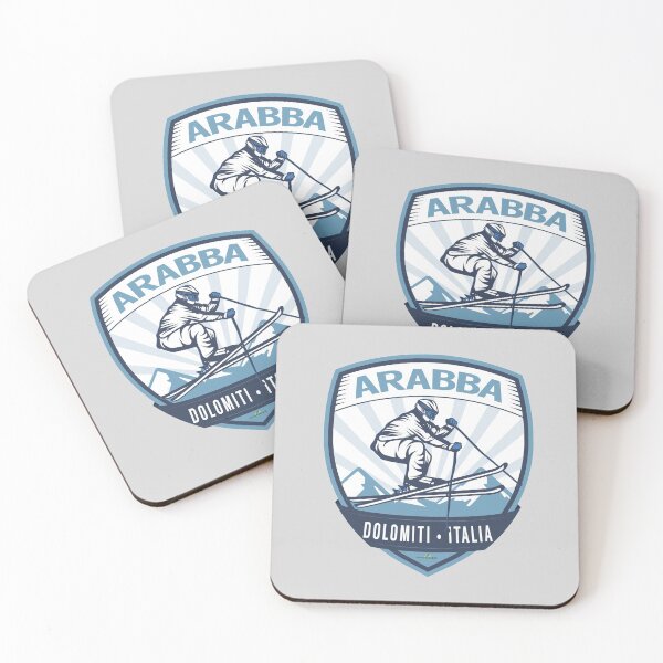 Item preview, Arabba Italy Italia Ski Skiing Dolomites Sticker T-Shirt 02 designed and sold by OuterShellUK.