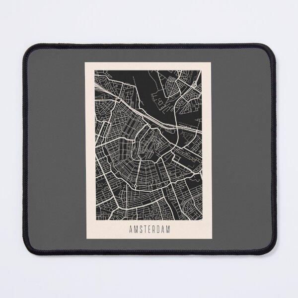 Item preview, Amsterdam City Street Map Dark designed and sold by Teecha.