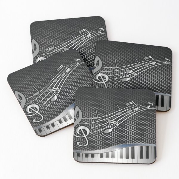 Item preview, Piano Hexagons Music designed and sold by JaskolArt.