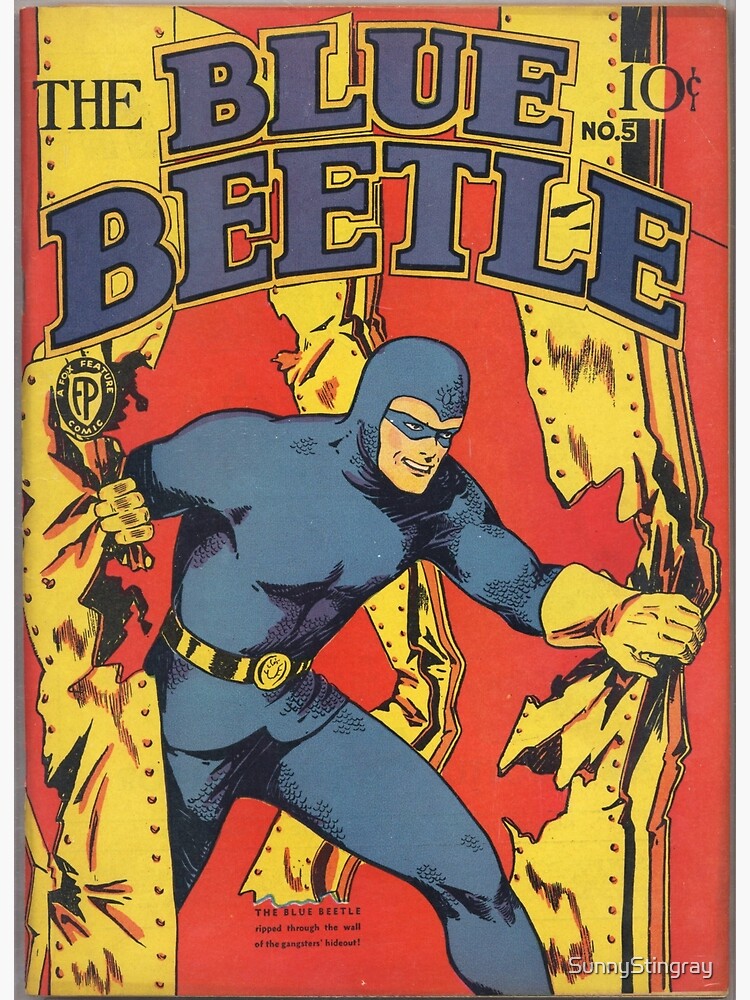 Blue Beetle Comic Book Cover Scene Poster For Sale By Sunnystingray Redbubble 7311