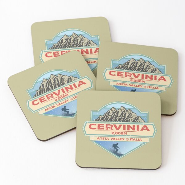 Item preview, Cervinia Italy Italia Ski Skiing Sticker T-Shirt 03 designed and sold by OuterShellUK.