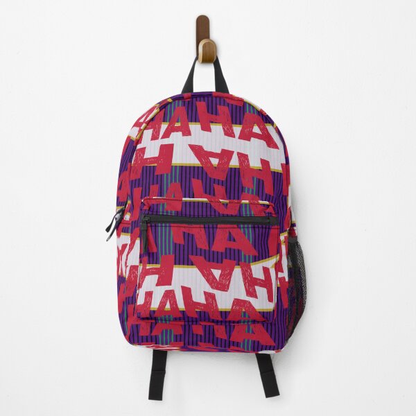 Item preview, Ha Ha Ha red and purple classic comicbook style typography designed and sold by Fashionmonger.
