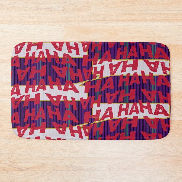 Item preview, Ha Ha Ha red and purple classic comicbook style typography designed and sold by Fashionmonger.