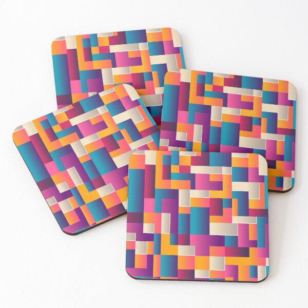 Item preview, Color geometric shapes art designed and sold by artdragongift 15.