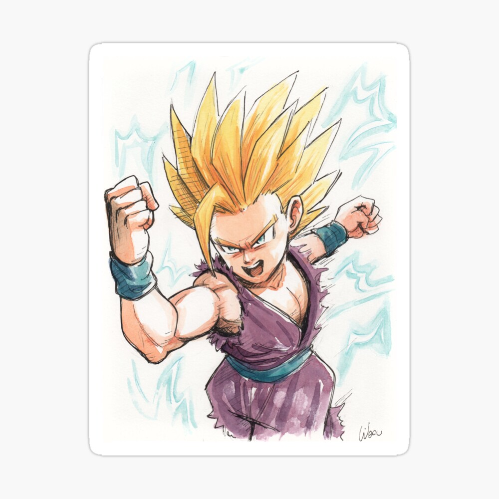 Gohan super saiyan 2  Art Board Print for Sale by fitainment