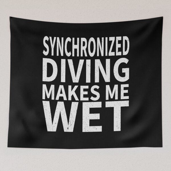 Item preview, Synchronized Diving Makes Me wet |Synchronized Diving Sports water designed and sold by YAHIA-14.