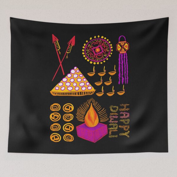 Item preview, Diwali Indian Desi Vibes T Shirt designed and sold by Blank-Branson.
