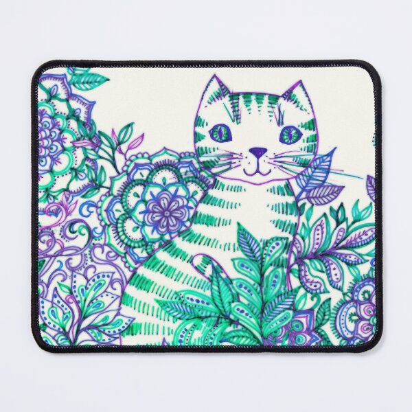 Item preview, Garden Cat Doodle designed and sold by micklyn.