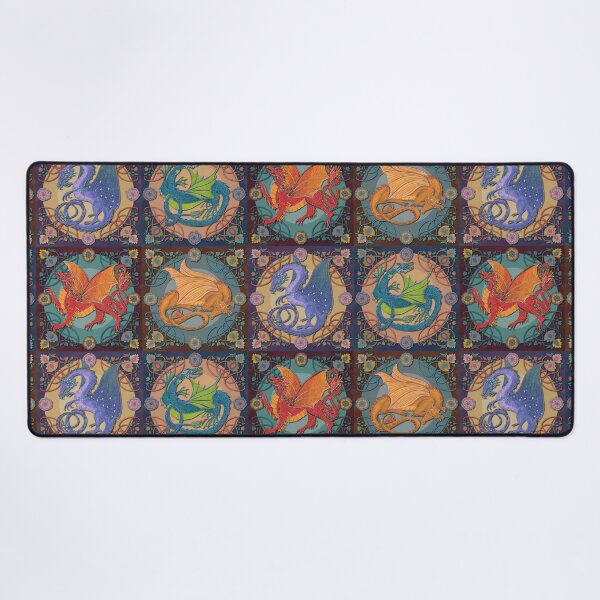 Medieval Celtic Dragon Collection Desk Mat