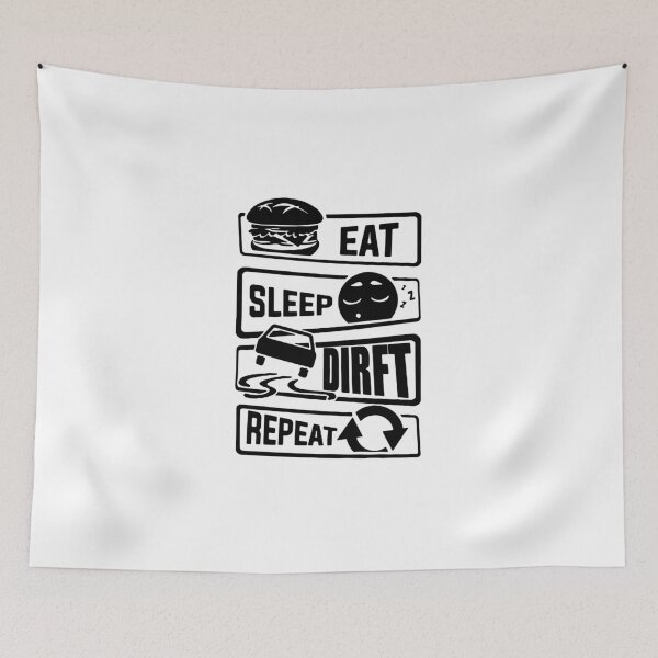 Artikelvorschau, Eat Sleep Drift Repeat Born to Drift Funny Saying Gift Premium Apparel Funny Holiday Xmas entworfen und verkauft von DesignByHeartUK.