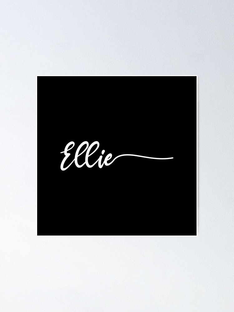 Ellie Female Name - in Stylish Lettering Cursive Typography Text