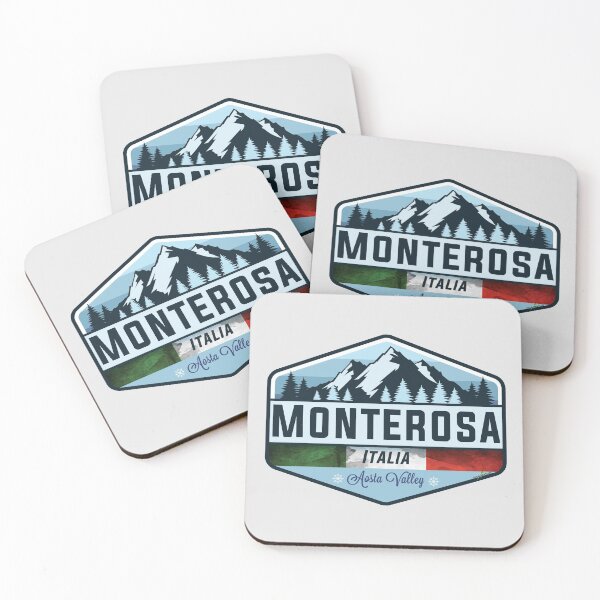 Item preview, Monterosa Ski Italy Italia Ski Skiing Sticker T-Shirt 01 designed and sold by OuterShellUK.