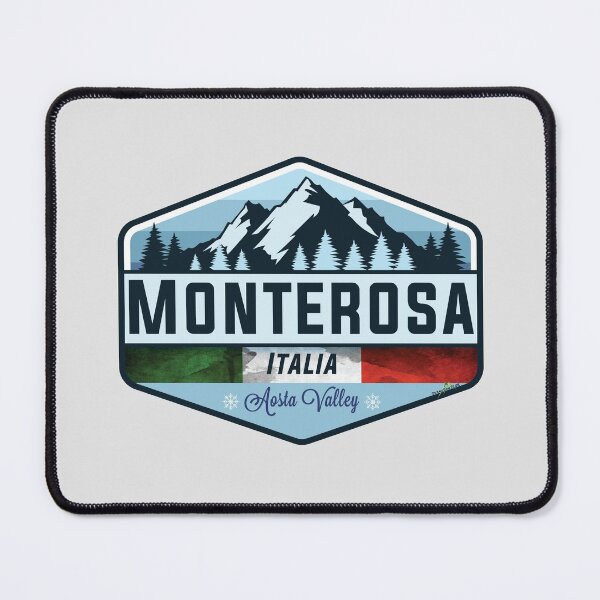 Item preview, Monterosa Ski Italy Italia Ski Skiing Sticker T-Shirt 01 designed and sold by OuterShellUK.