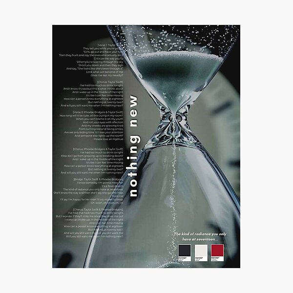 Item preview, Nothing New feat. Phoebe Bridgers (Taylor's Version) Taylor Swift Poster - Red Album Re-Recording designed and sold by jnnavas.