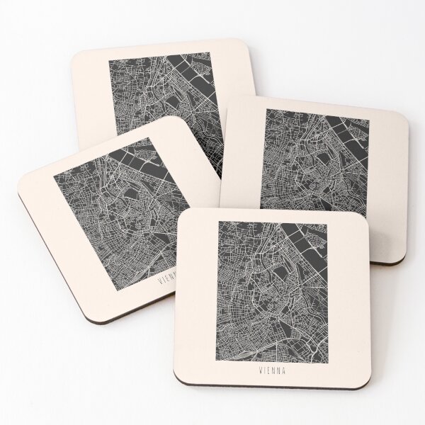 Item preview, Vienna City Street Map Dark designed and sold by Teecha.