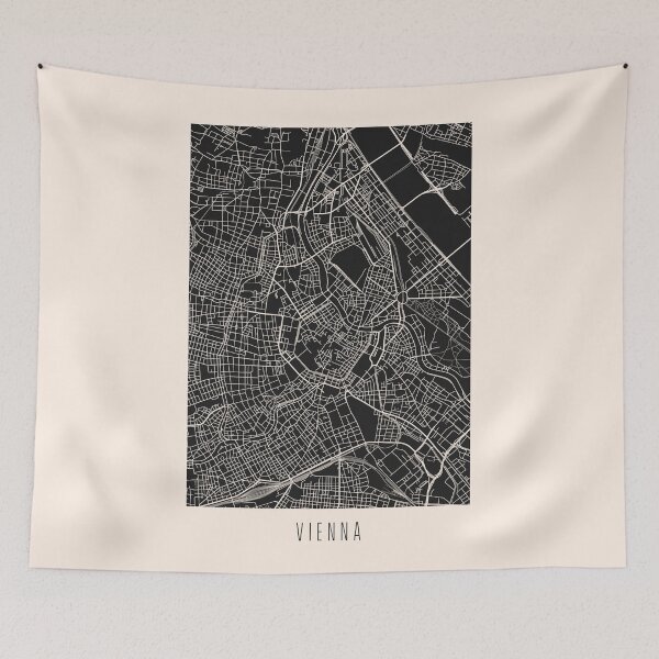 Item preview, Vienna City Street Map Dark designed and sold by Teecha.
