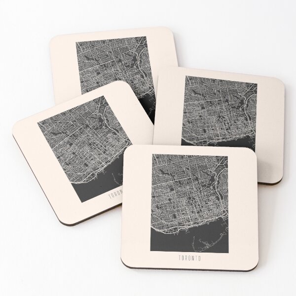 Item preview, Toronto City Street Map Dark designed and sold by Teecha.