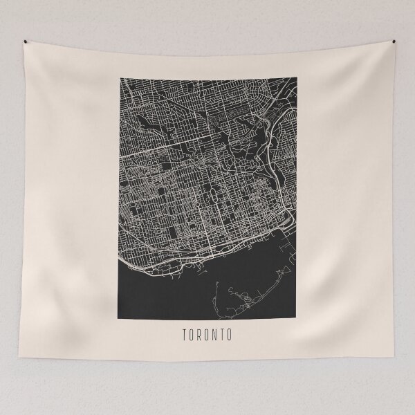 Item preview, Toronto City Street Map Dark designed and sold by Teecha.