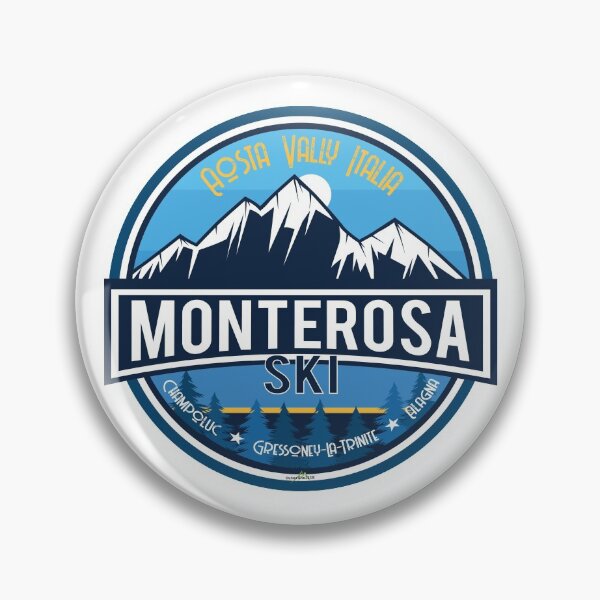 Item preview, Monterosa Ski Italy Italia Ski Skiing Sticker T-Shirt 02 designed and sold by OuterShellUK.