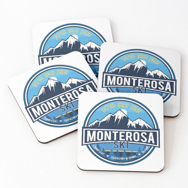 Item preview, Monterosa Ski Italy Italia Ski Skiing Sticker T-Shirt 02 designed and sold by OuterShellUK.
