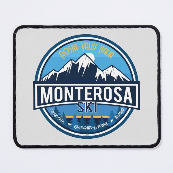 Item preview, Monterosa Ski Italy Italia Ski Skiing Sticker T-Shirt 02 designed and sold by OuterShellUK.