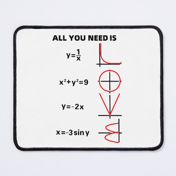 Item preview, All I need is Love Math Mathematics Equations love Art Design Happy Apparel Essential Inspiration Joy Mood Funny designed and sold by DesignByHeartUK.