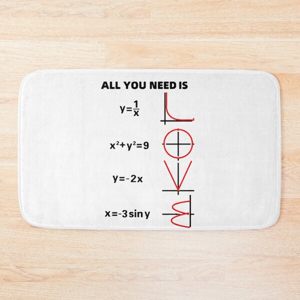 Item preview, All I need is Love Math Mathematics Equations love Art Design Happy Apparel Essential Inspiration Joy Mood Funny designed and sold by DesignByHeartUK.