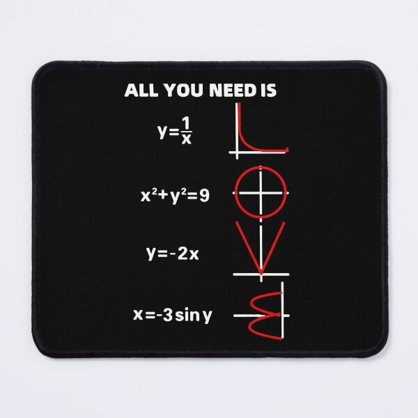 Item preview, All I need is Love Math Mathematics Equations love Art Design Happy Apparel Essential Inspiration Joy Mood Funny designed and sold by DesignByHeartUK.