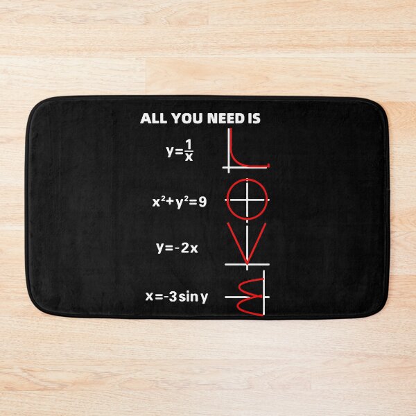Item preview, All I need is Love Math Mathematics Equations love Art Design Happy Apparel Essential Inspiration Joy Mood Funny designed and sold by DesignByHeartUK.