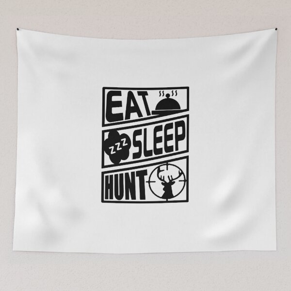 Item preview, Eat Sleep Hunting Repeat Love Deer Hunting Loving Hunting Moose Love wild Only Talent Hunting Funny Hunt Gift Premium Apparel Funny Holiday Xmas designed and sold by DesignByHeartUK.