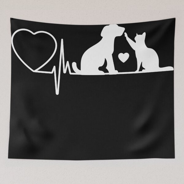 Item preview, Heart Beat Dog And Cat lovers gift t-shirt  designed and sold by Nicet-shirt1.