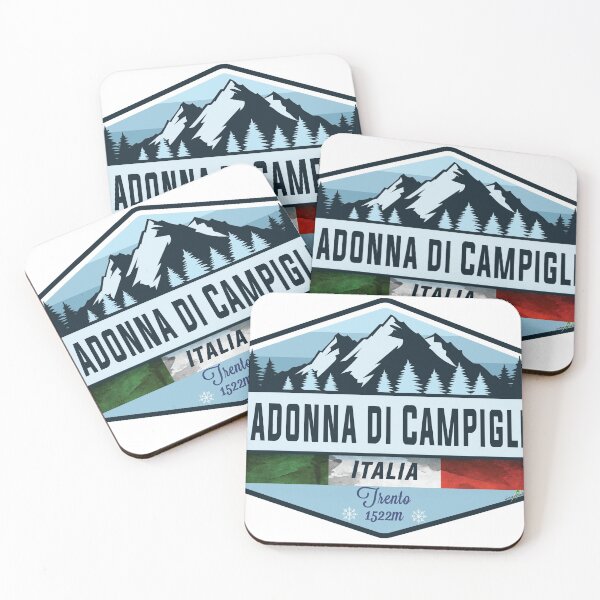 Item preview, Madonna Di Campiglio Italy Italia Ski Skiing Brenta Dolomites Sticker T-Shirt 02 designed and sold by OuterShellUK.