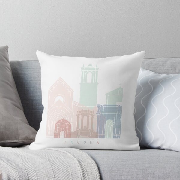 Item preview, ANCONA SKYLINE POSTER PASTEL designed and sold by paulrommer.