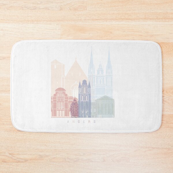 Item preview, ANGERS SKYLINE POSTER PASTEL designed and sold by paulrommer.