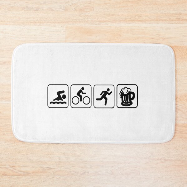 Item preview, Swimming Cycling Running Beer Heartbeat Funny Beer Fitted Art Design Happy Apparel Essential Inspiration Joy Mood Funny designed and sold by DesignByHeartUK.