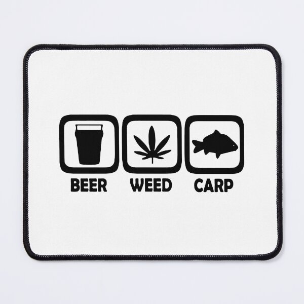 Item preview, Love Beer Weed Carp Repeat Funny Saying Art Design Happy Apparel Essential Inspiration Joy Mood Funny designed and sold by DesignByHeartUK.