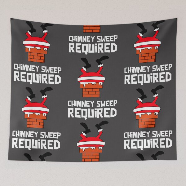 Item preview, Chimney sweep required. Santa's stuck in the chimney! designed and sold by JellyBeenzz.