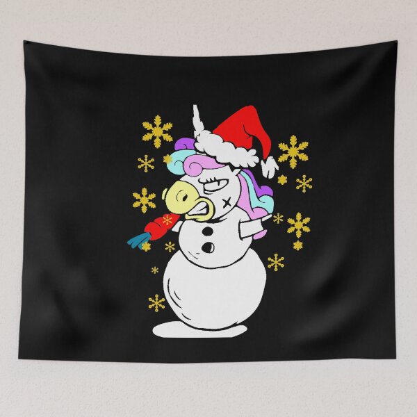 Item preview, christmas evil unicorn designed and sold by Buzzbazaar.