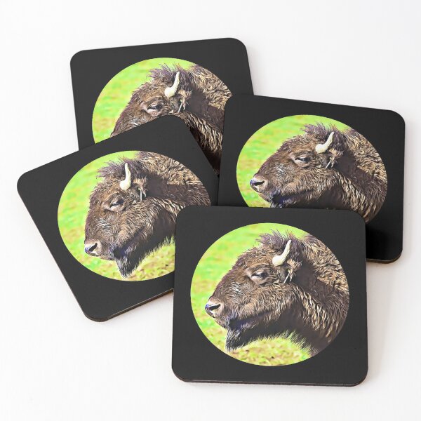 Item preview, Bison Portrait designed and sold by RevolutionInPaint.