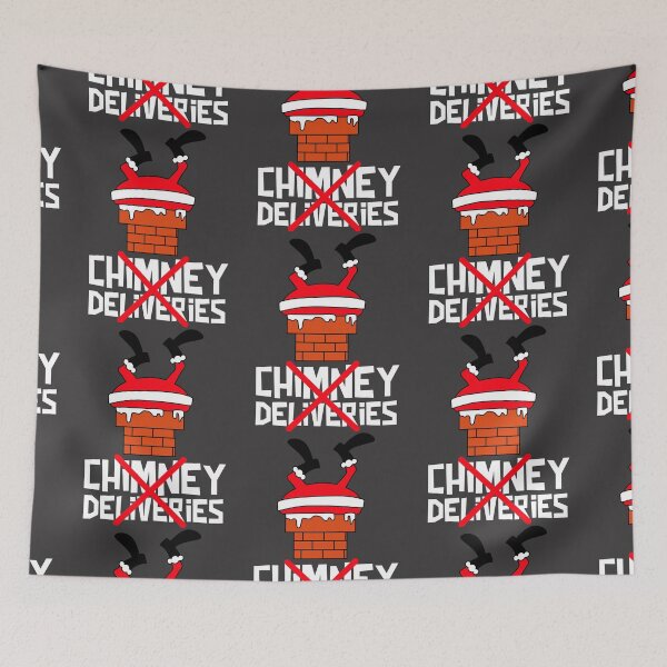 Item preview, Chimney deliveries cancelled. Santa's stuck in the chimney! designed and sold by JellyBeenzz.