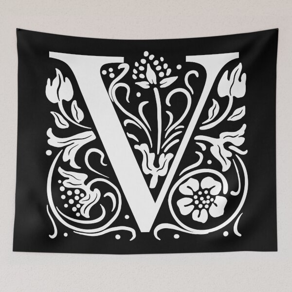 Item preview, Illuminated Initial V designed and sold by rogue-design.