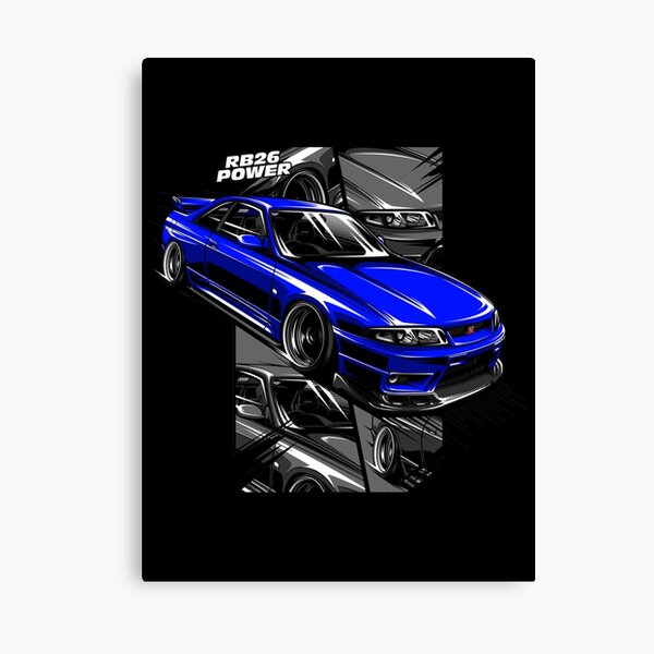 Nissan Skyline R33 Canvas Prints Redbubble