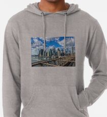 Sudadera con capucha ligera Brooklyn Bridge, New York, USA.