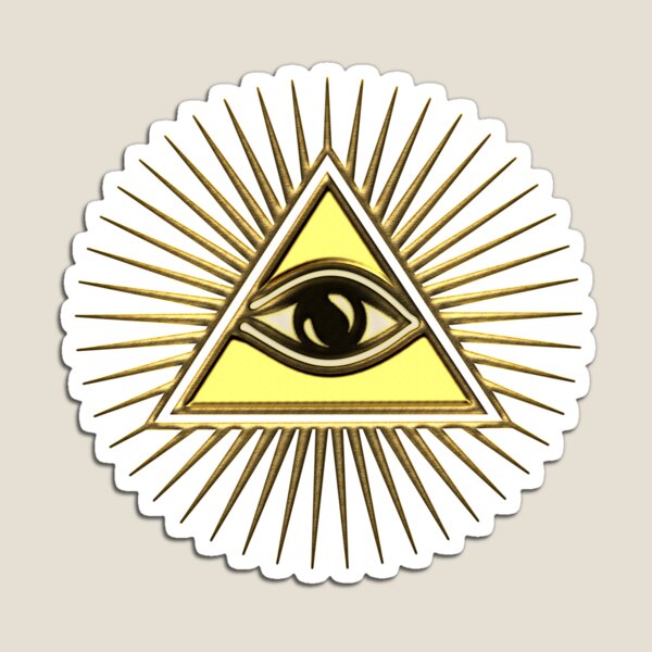 Artikel-Vorschau von Allsehendes Auge, Auge der Vorsehung, Dreieck, Pyramide, Symbol der Allwissenheit, designt und verkauft von nitty-gritty.